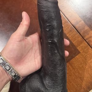10 Inches Realistic Solid Black Dildo