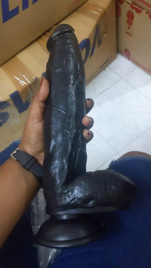 12 Inch Black Realistic Large Dildo